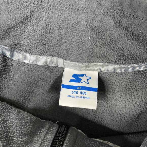 Starter Fleece Pullover Mens XL Gray 1/4 Zip Warm Athletic Sweatshirt Outdoor - Picture 4 of 7